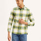 Men's Checkered Relaxed Fit Flannel Shirt - Front View