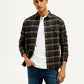 Men's Checkered Relaxed Fit Flannel Shirt - Styleshot View
