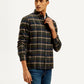 Men's Checkered Relaxed Fit Flannel Shirt - Side View