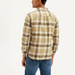 Men's Checkered Relaxed Fit Shirt - Back View
