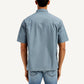 Men's Solid Relaxed Fit Utility Shirt - Back View