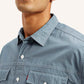 Men's Solid Relaxed Fit Utility Shirt - Detail View