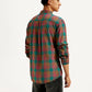 Men's Checkered Slim Fit Shirt - Back View