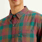 Men's Checkered Slim Fit Shirt - Detail View
