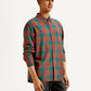 Men's Checkered Slim Fit Shirt - Side View