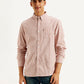 Men's Striped Slim Fit Oxford Shirt - Front View