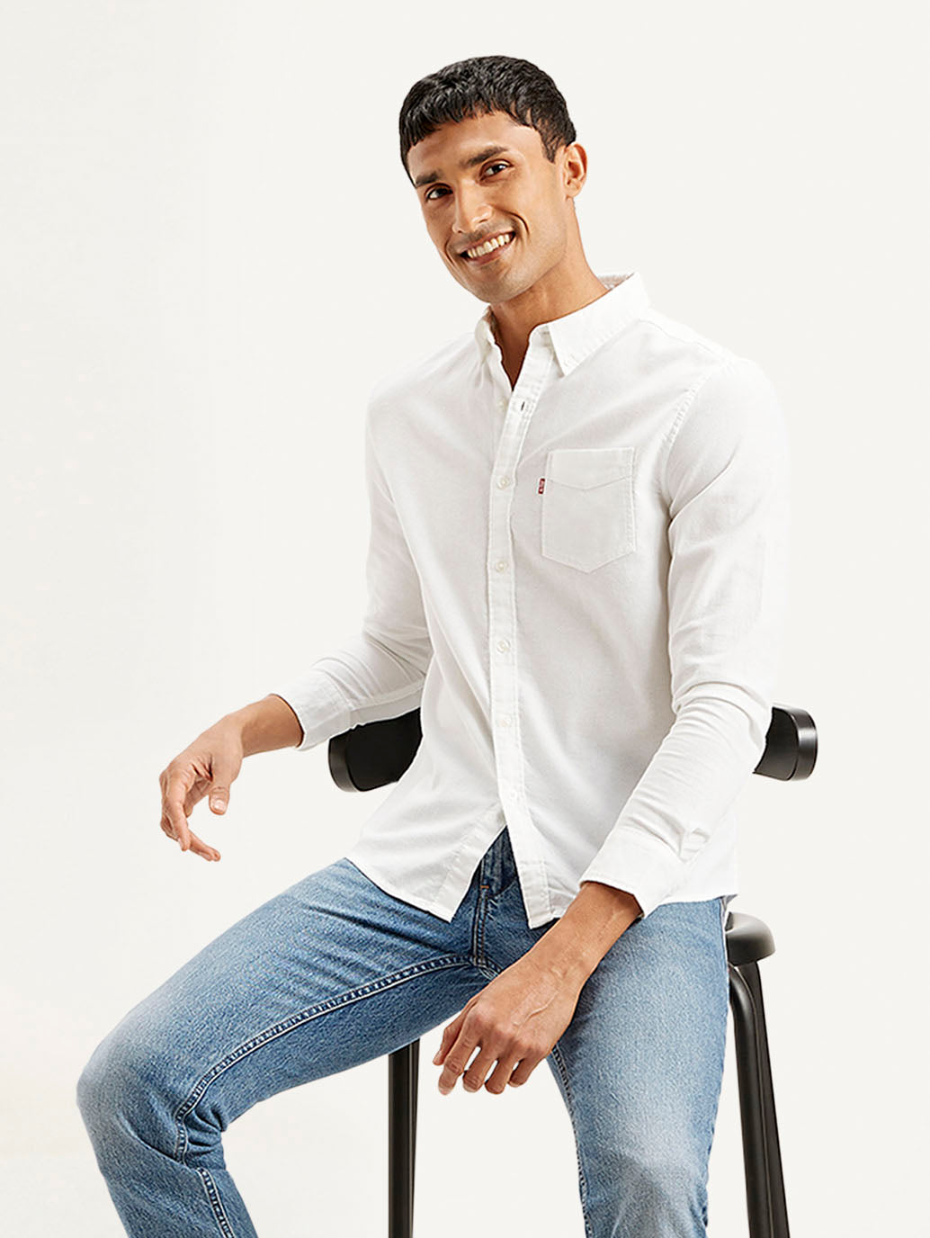 Men's Solid Slim Fit Shirt - Styleshot View