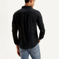 Men's Solid Slim Fit Shirt - Back View