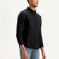 Men's Solid Slim Fit Shirt - Side View