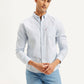 Men's Solid Slim Fit Shirt - Front View