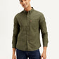 Men's Solid Slim Fit Shirt - Front View