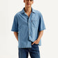 Men's Resort Collar Solid Oversized Shirt - Styleshot View