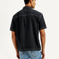 Men's Solid Relaxed Fit Utility Shirt - Back View