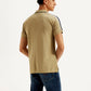 Men's Solid Slim Fit Polo T-shirt - Back View