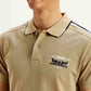 Men's Solid Slim Fit Polo T-shirt - Detail View