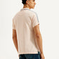 Men's Solid Slim Fit Polo T-shirt - Back View