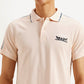 Men's Solid Slim Fit Polo T-shirt - Detail View