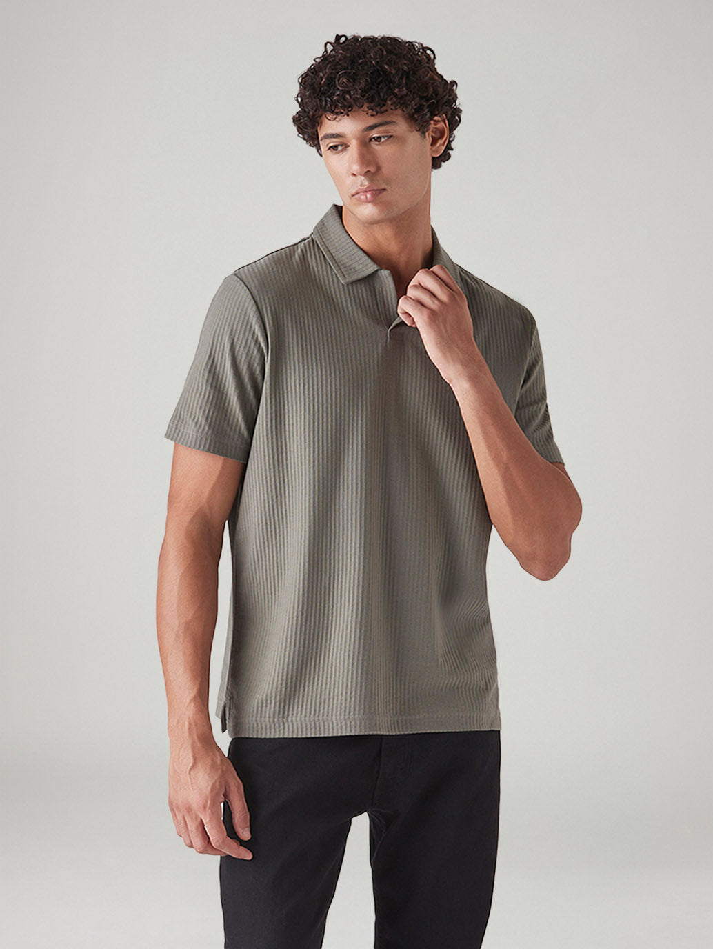 Men's Regular Fit Resort Collar Polo T-Shirt