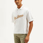 Men's Brand Logo Loose Fit Polo T-shirt - Side View