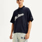 Men's Brand Logo Loose Fit Polo T-shirt - Styleshot View