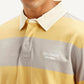Men's Striped Yellow Polo T-shirt - Detail View
