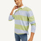 Men's Striped Polo T-shirt - Elevated View