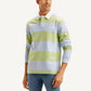 Men's Striped Polo T-shirt - Styleshot View
