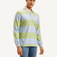 Men's Striped Polo T-shirt - Side View