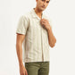 Men's Resort Collar Striped Relaxed Fit Camp Shirt - Side View