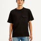 Men's Solid Crew Neck Utility T-Shirt - Front View