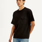 Men's Solid Crew Neck Utility T-Shirt - Side View