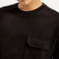 Men's Solid Crew Neck Utility T-Shirt - Detail View