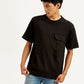 Men's Solid Crew Neck Utility T-Shirt - Styleshot View