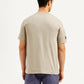 Men's Solid Crew Neck Utility T-Shirt - Back View