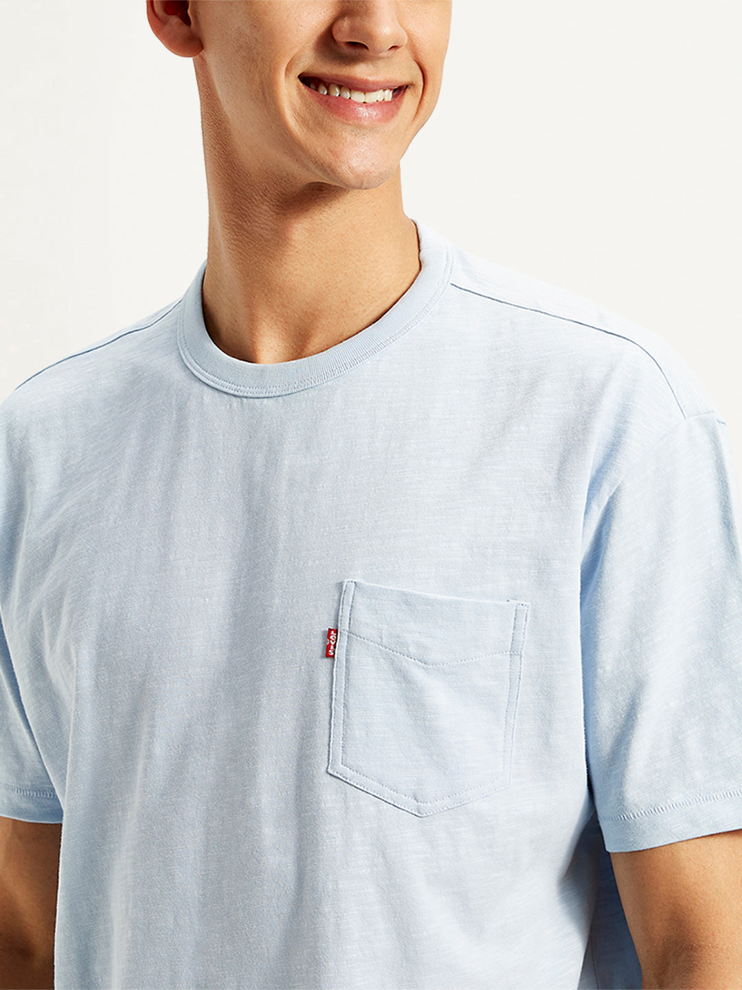 Men's Solid Slim Fit T-Shirt - 20 View