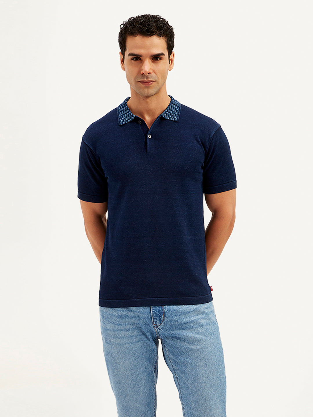 Men's Solid Slim Fit Polo T-Shirt - 20 View