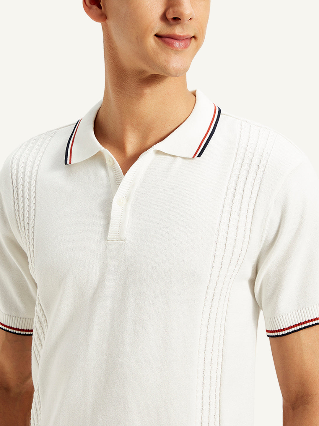 Men's Striped Slim Fit Polo T-Shirt - 20 View