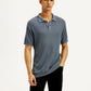 Men's Redloop Textured Slim Fit Polo T-Shirt - Styleshot View