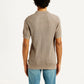 Men's Redloop Textured Slim Fit Polo T-Shirt - Back View
