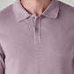 Men's Solid Mauve Pique Polo T shirt - 20 View