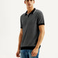 Men's Solid Slim Fit Polo T-shirt - Side View