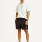 Men's Brown Regular Fit Mid Rise Shorts - Styleshot View