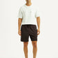 Men's Brown Regular Fit Mid Rise Shorts - Front View