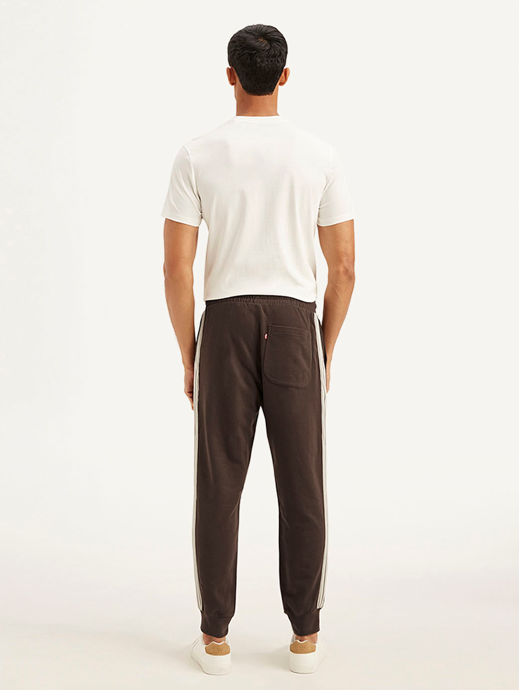Men's Dark Brown Solid Utility Joggers - bb8e8a50-5105-42d4-ae9a-c7d799f1b6b3 View