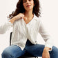 Women's Textured Spread Collar Shirt - Styleshot View