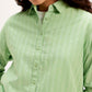 Women's Textured Spread Collar Shirt - Detail View