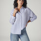 Women's Striped Relaxed Fit Shirt - Styleshot View