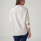 Women's Solid Relaxed Fit Shirt - Back View
