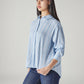 Women's Striped Loose Fit Shirt - Side View