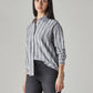 Women's Striped Loose Fit Shirt - Styleshot View